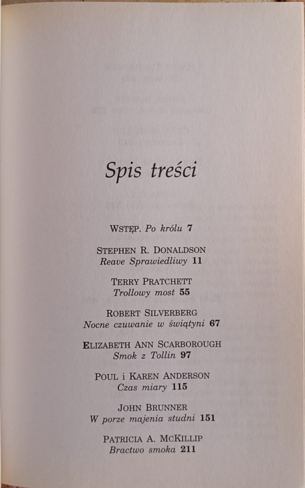 W hołdzie królowi [TOLKIEN]  - spis tresci