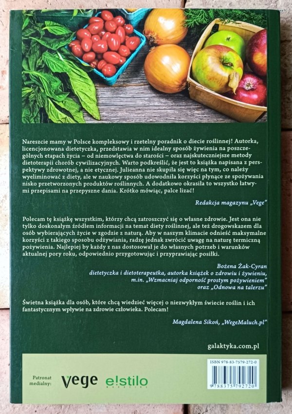 Julieanna Hever • Dieta roślinna na co dzień - okładka