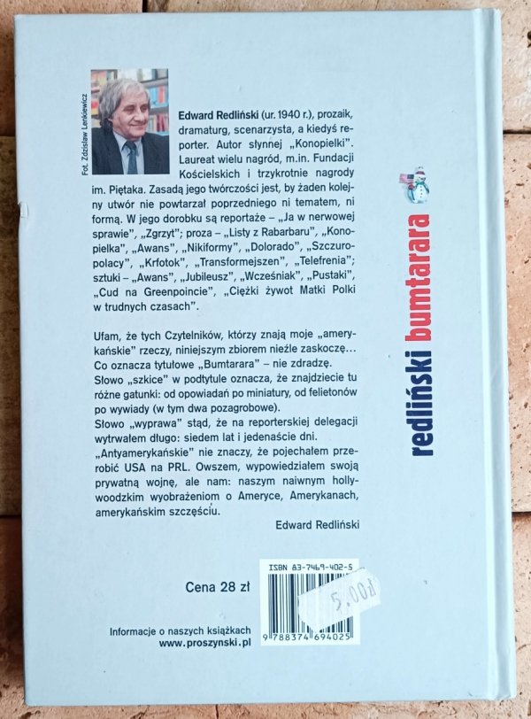 Edward Redliński • Bumtarara  - okładka