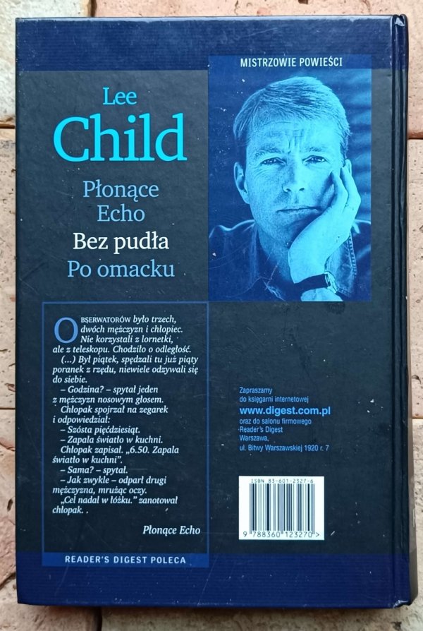 Lee Child - Płonące Echo - Bez pudła - Po omacku - okładka