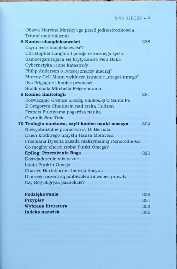John Horgan • Koniec nauki - spis treści