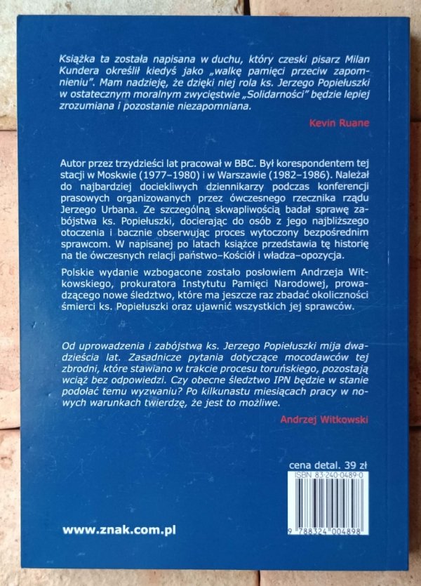Kevin Ruane Racja stanu: zabić księdza | ks. Jerzy Popiełuszko - okładka