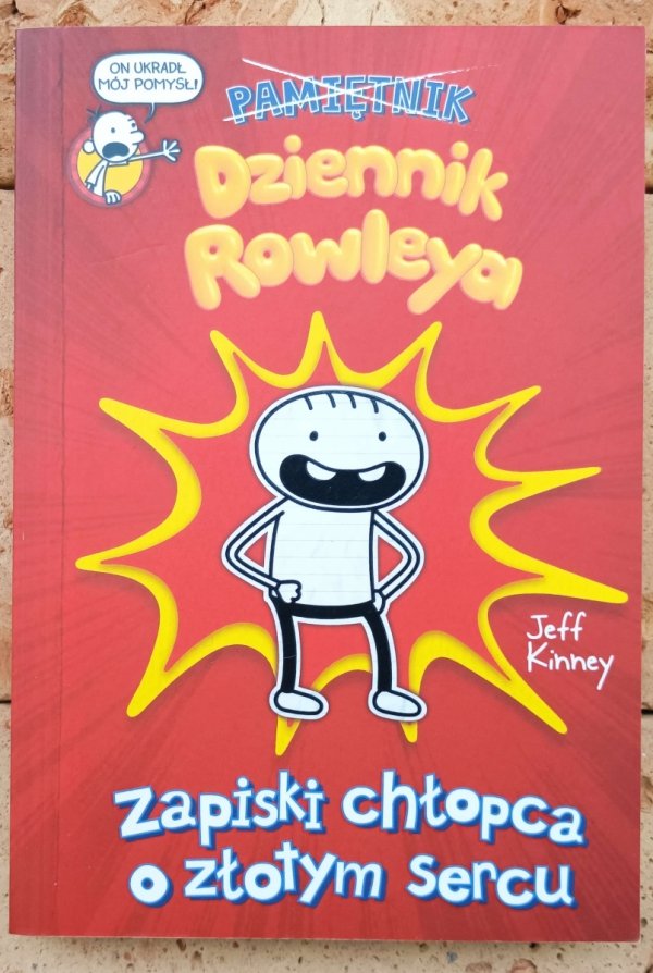 Jeff Kinney Dziennik Rowleya. Zapiski chłopca o złotym sercu - okładka