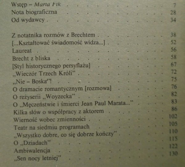 Konrad Swinarski Wierność wobec zmienności