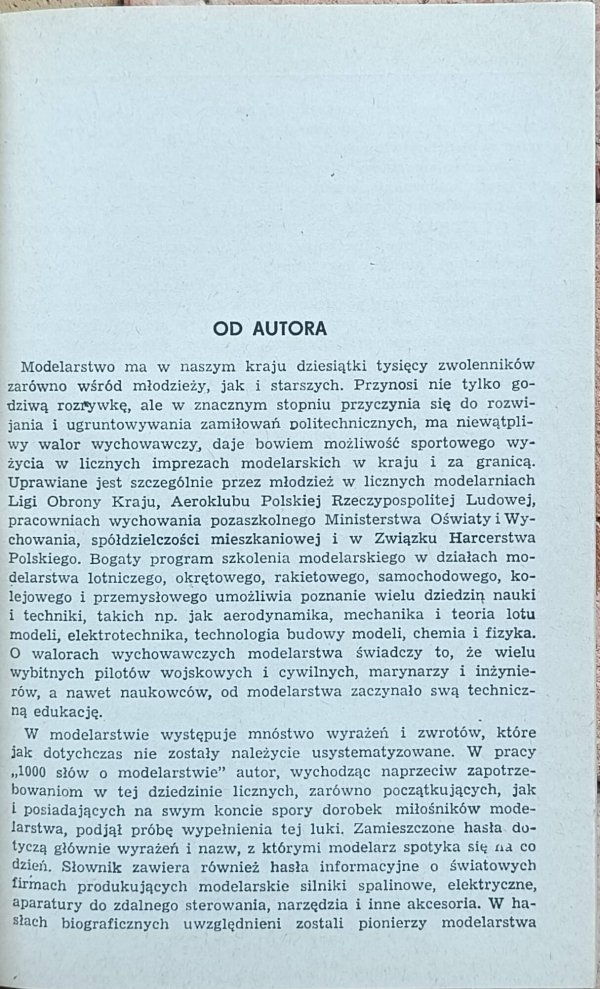 Stefan Smolis - 1000 słów o modelarstwie