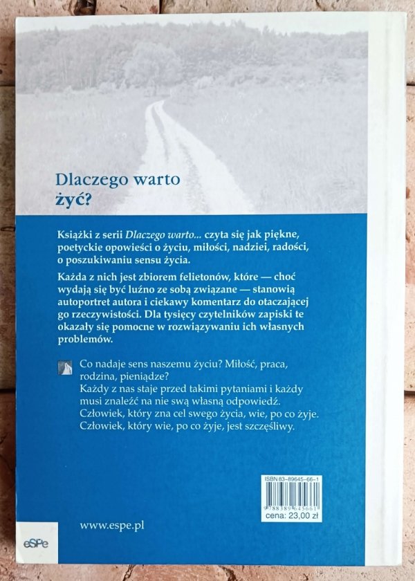 Jose Luis Martín Descalzo Dlaczego warto żyć - okładka