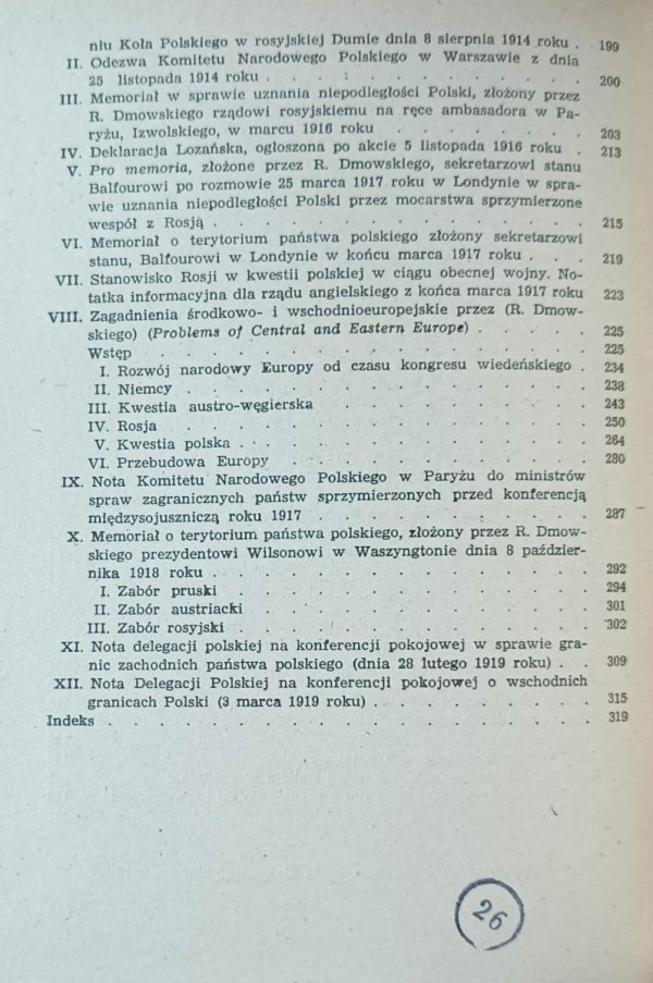 Roman Dmowski - Polityka polska i odbudowanie państwa