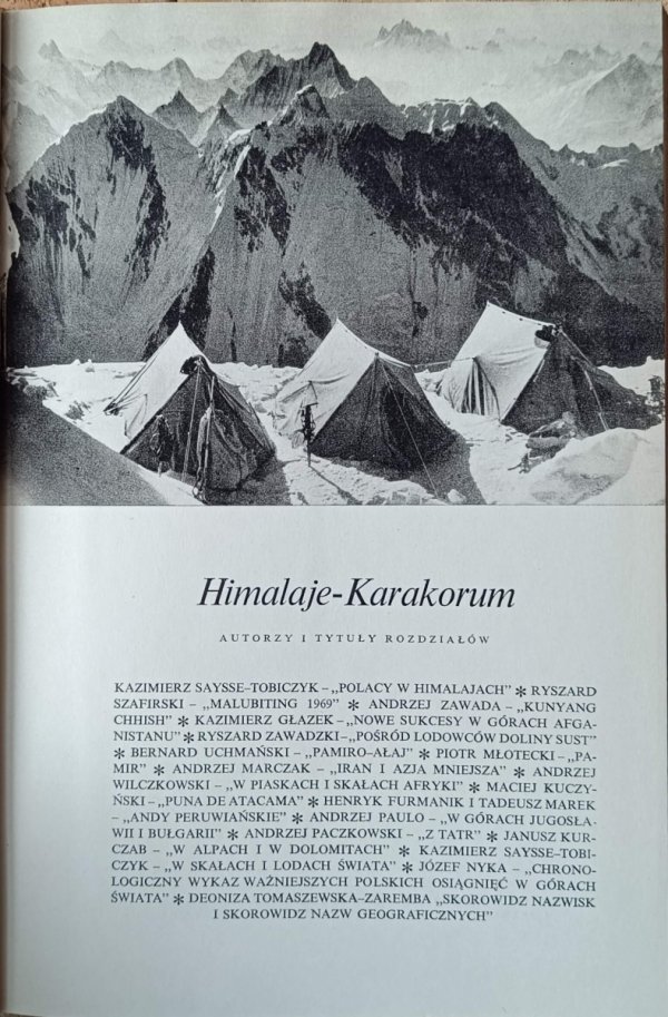 Himalaje - Karakorum red. Kazimierz Saysee-Tobiczyk - strona tytułowa