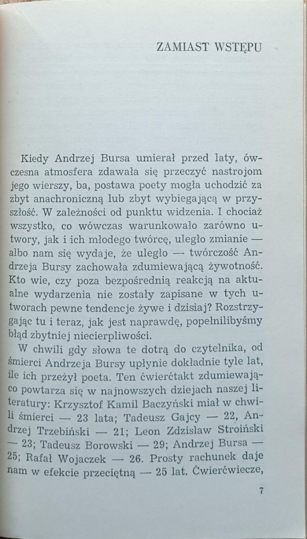 Stanisław Stanuch • Andrzej Bursa  - wstęp