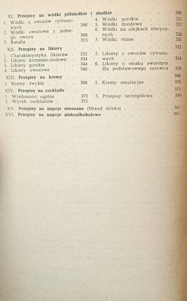 Spis treści książki Domowy wyrób win autorstwa Jan Cieślak - część 2