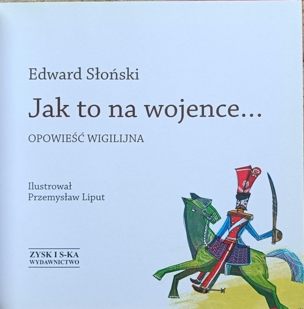 Edward Słoński - Jak to na wojence - strona tytułowa