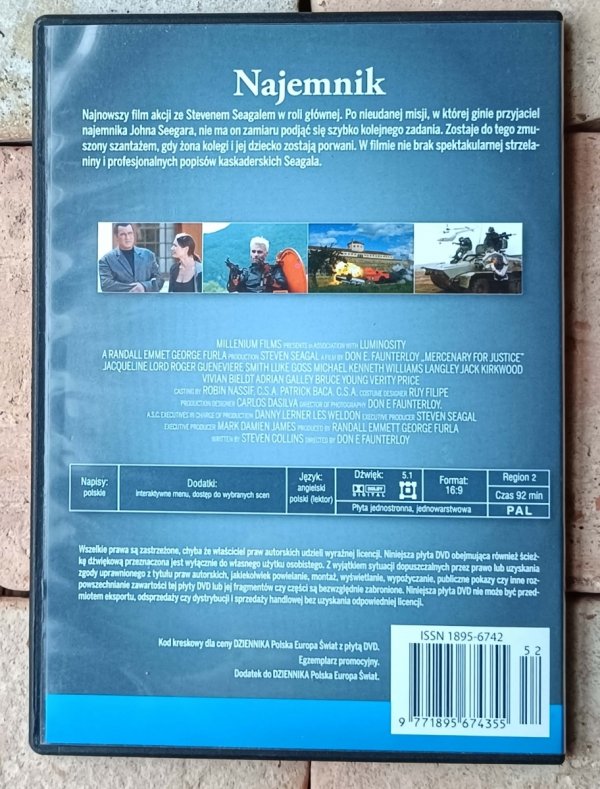 Don E. FauntLeRoy  Najemnik • DVD - okładka