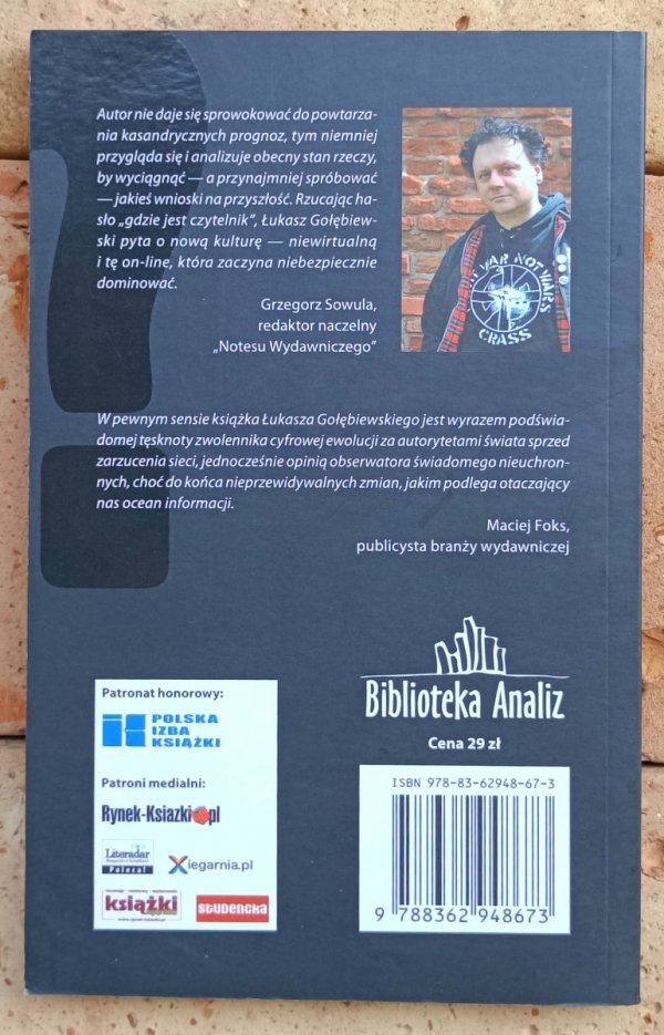 Łukasz Gołębiewski  Gdzie jest czytelnik - okładka