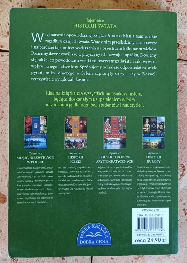 Adam Krawiec - Tajemnice historii świata - okładka