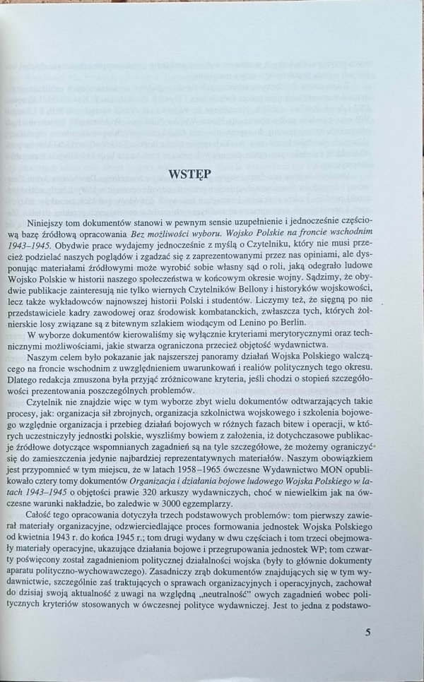 Wojsko Polskie na Froncie Wschodnim 1943-1945 | Wybór materiałów źródłowych