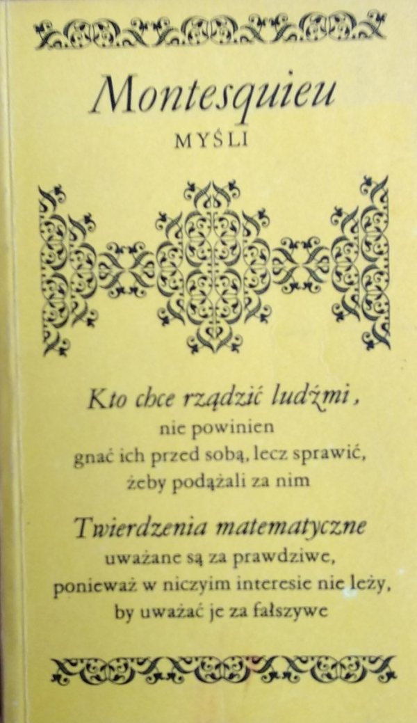 Montesquieu • Myśli
