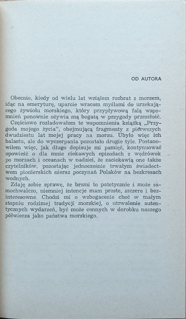 Edward Gubała Pożegnanie z morzem - od autora