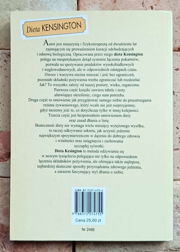 Stephen Twigg - Jak jeść aby schudnąć Dieta kensington - okładka