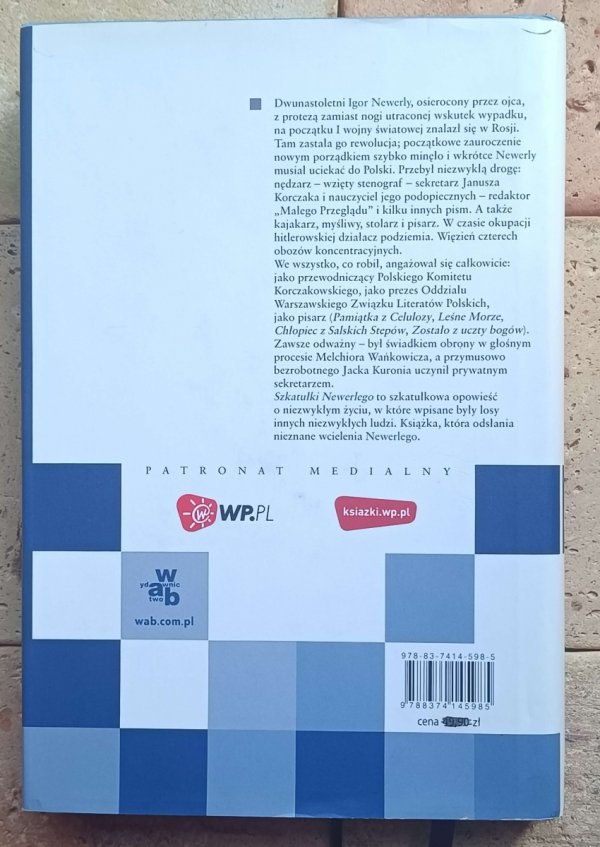 Jan Zieliński - Szkatułki Newerlego - okładka