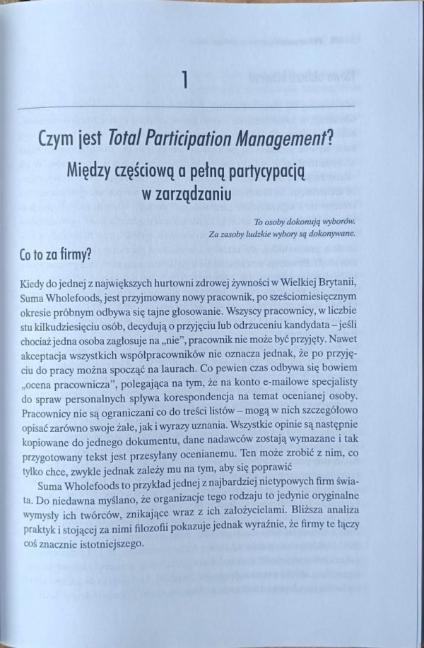 Ryszard Stocki Pełna partycypacja w zarządzaniu - fragment