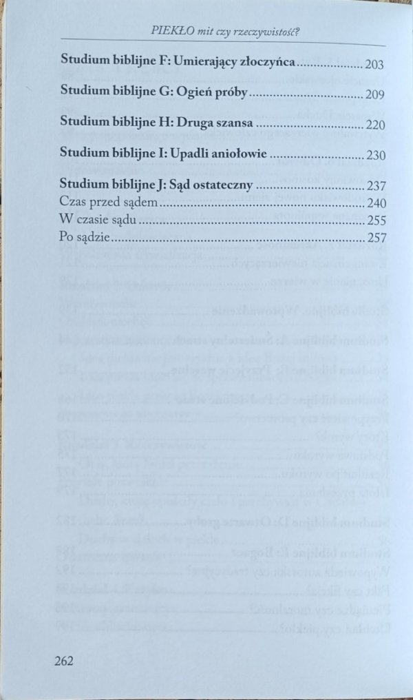 David Pawson - Piekło | Mit czy rzeczywistość - spis treści