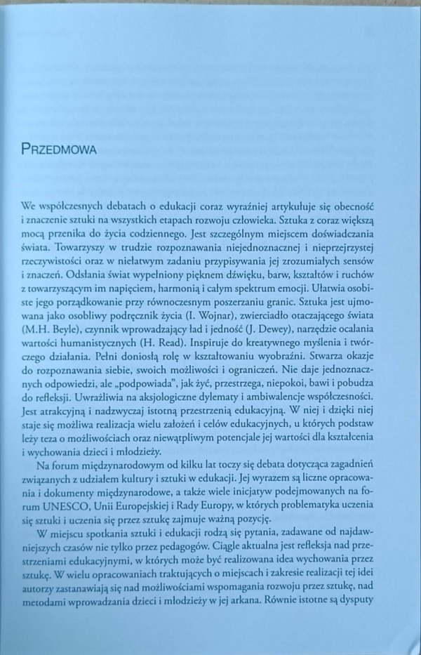 red. Maria Jabłońska • Sztuka jako przestrzeń edukacyjna. Teoria i praktyka - przedmowa
