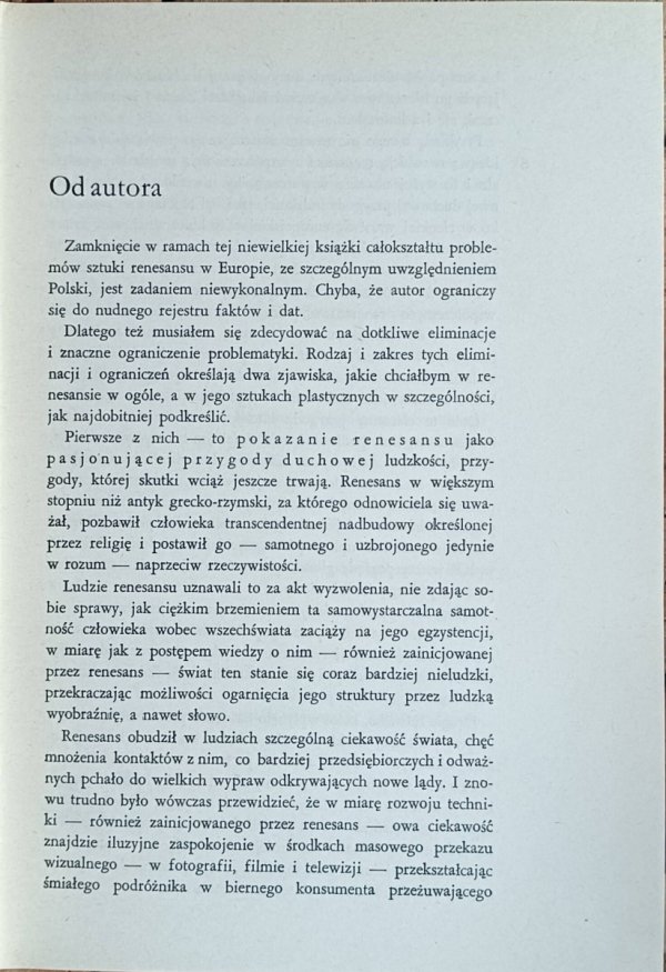 Alfred Ligocki Sztuka renesansu - od autora