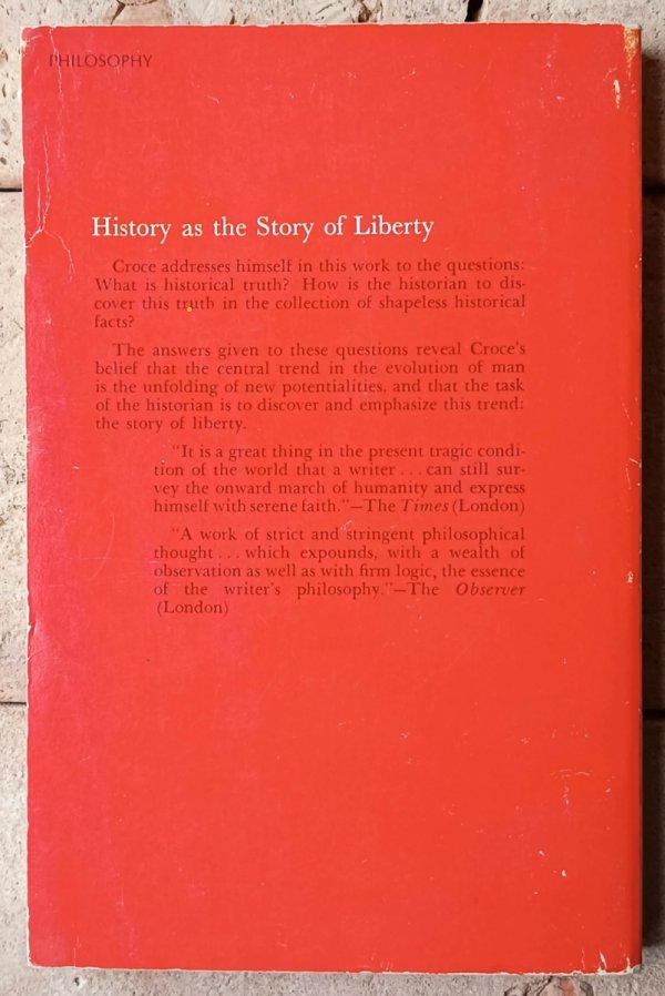 Benedetto Croce • History as the Story of Liberty - okładka