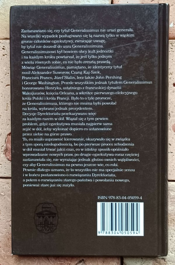 Dariusz Wilczak - Generalissimus - okładka