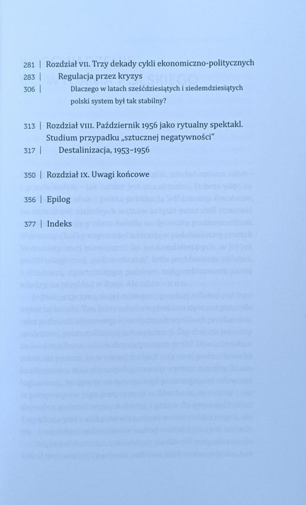 Jadwiga Staniszkis • Samoograniczająca się rewolucja