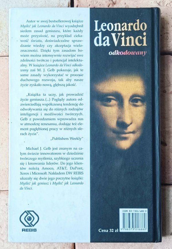 Michael J. Gelb  Leonardo da Vinci odkodowany - okładka