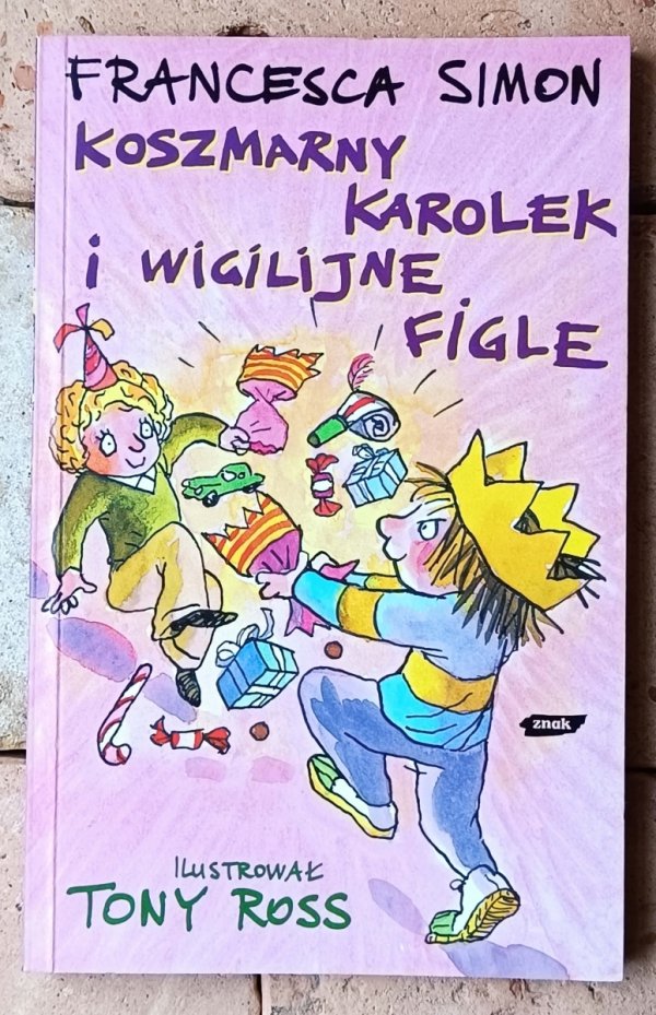 Francesca Simon • Koszmarny Karolek i wigilijne figle - okładka