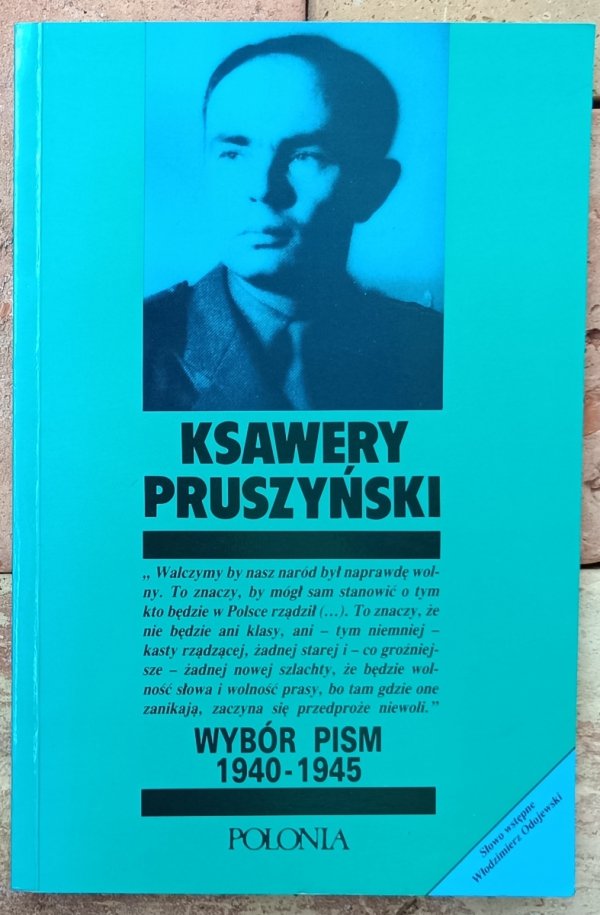 Pruszyński Ksawery  Wybór pism 1940 1945