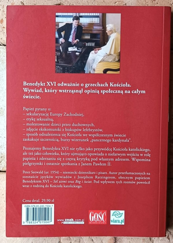 Peter Seewald, Benedykt XVI • Światłość świata - okładka