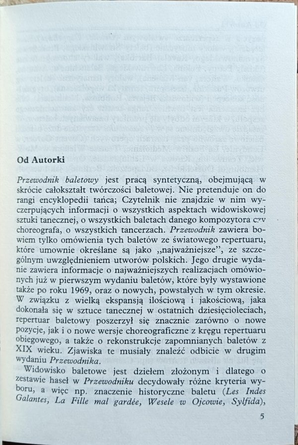 Irena Turska - Przewodnik baletowy