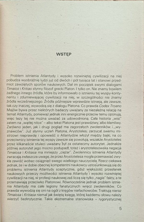 Andrzej Marks - Atlantyda - fantazja czy rzeczywistość - wstęp