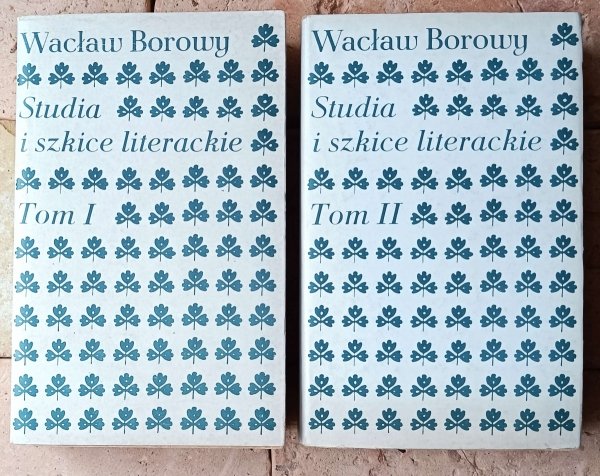 Wacław Borowy • Studia i szkice literackie [komplet] - okładka