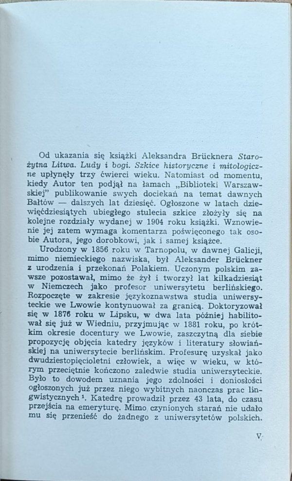 Aleksander Bruckner - Starożytna Litwa. Ludy i Bogi 