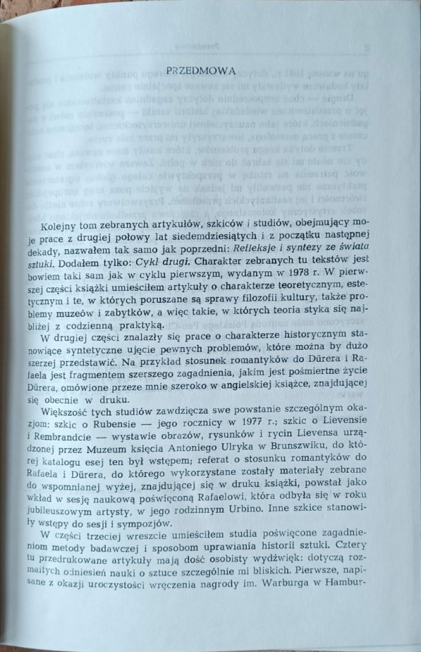 Jan Białostocki Refleksje i syntezy ze świata sztuki - fragment