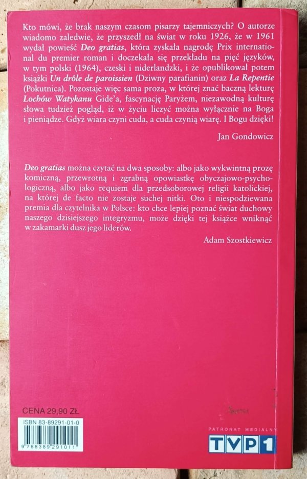 Michel Servin • Deo gratias - okładka