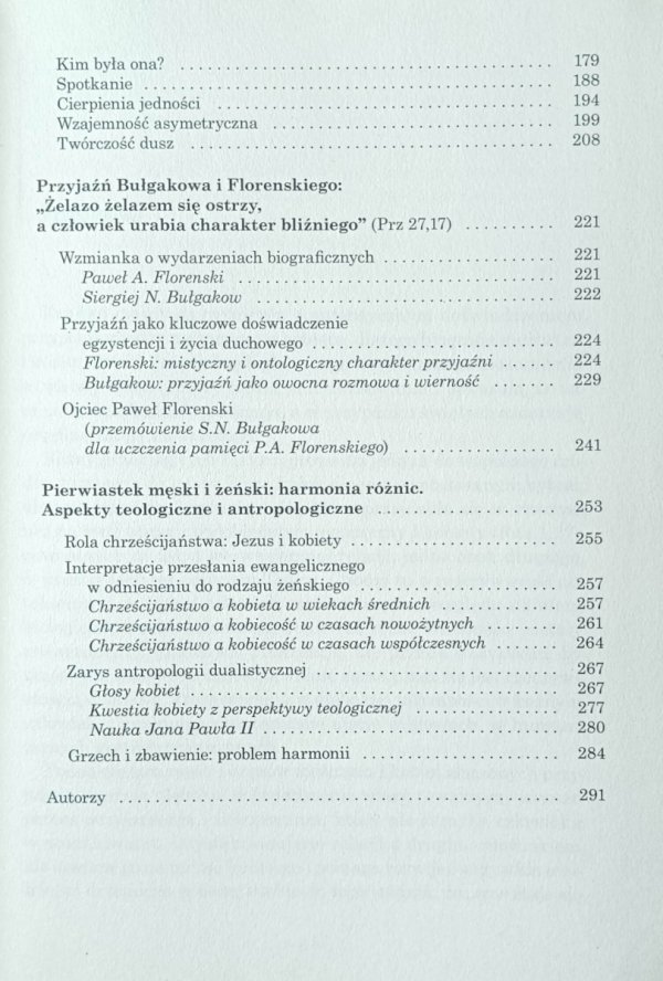 Maria Chiaia, Franco Incampo Historie wielkich duchowych przyjaźni - spis treści