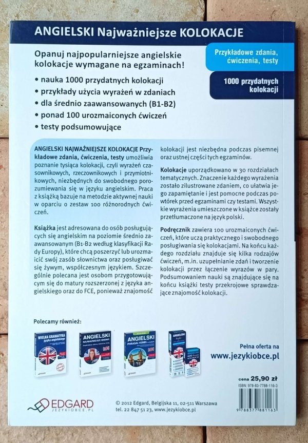 Katarzyna Wiśniewska  Angielski Najważniejsze kolokacje - okładka