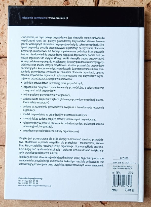 Rafał Mrówka Przywództwo w organizacjach - okładka