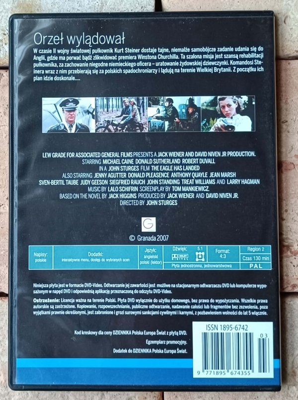 John Sturges • Orzeł wylądował • DVD - okładka