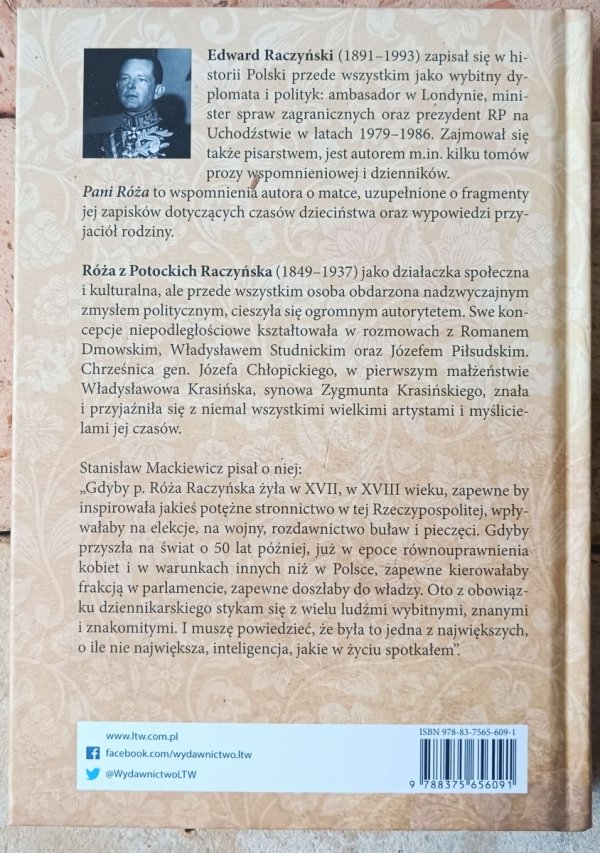 Edward Raczyński • Pani Róża - okładka