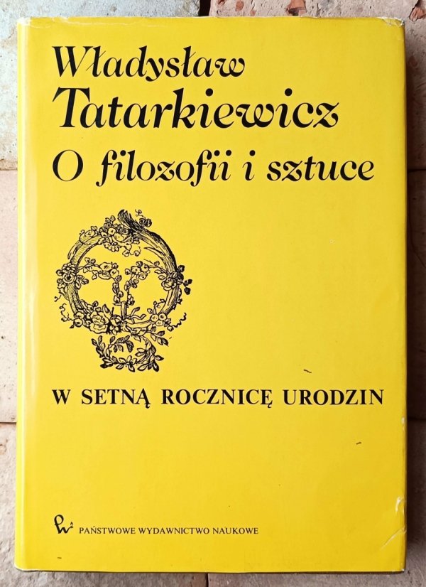 Władysław Tatarkiewicz  O filozofii i sztuce - okładka