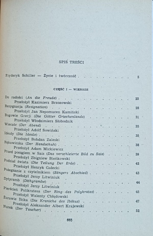 Fryderyk Schiller • Dzieła wybrane