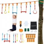 Domowy park linowy tor przeszkód - zestaw elementów dla jednego dziecka