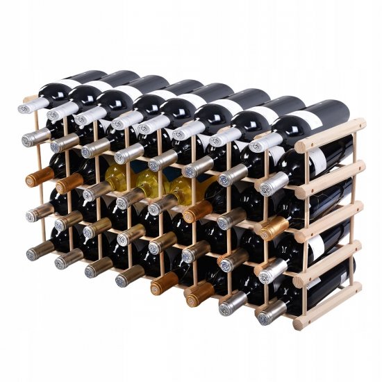  Drewniany regał stojak na wino na 40 butelek