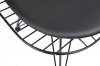 Krzesło DSR NET BLACK czarne - czarna poduszka